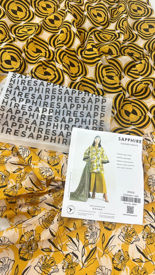 SAPPHIRE LAWN 3 PC