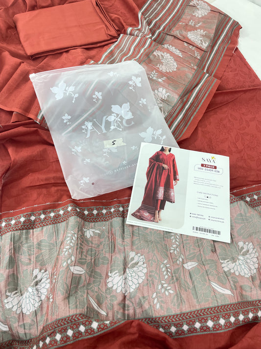SAYA LAWN JACQUARD 3 PC