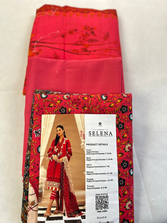 KHADDAR EMBROIDERED 3 PC