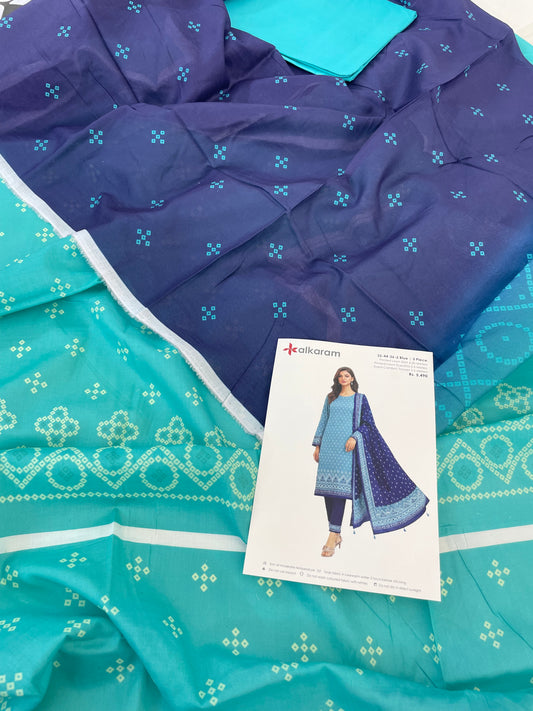 ALKARAM LAWN 3 PC