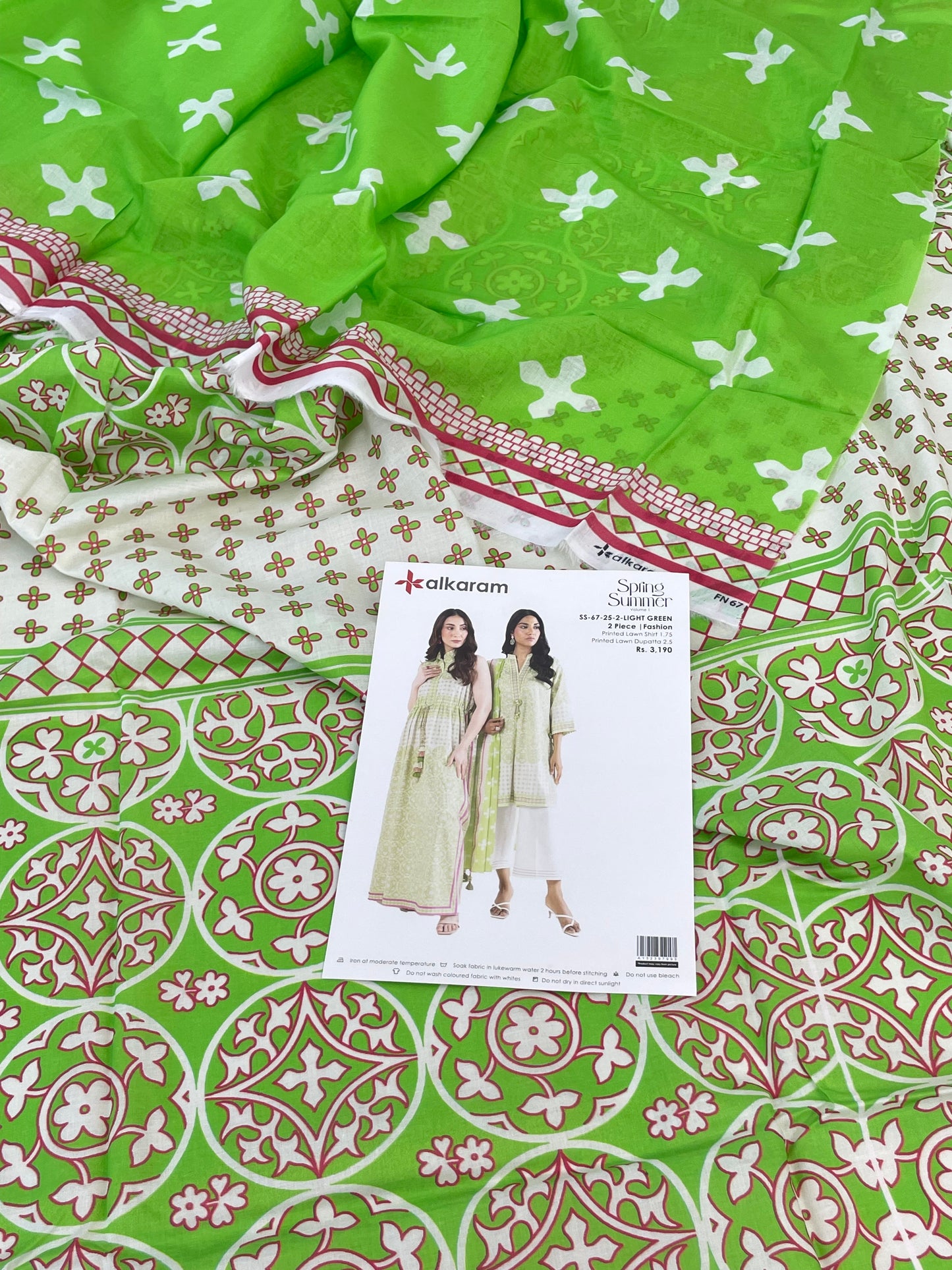 ALKARAM LAWN 2 PC SHIRT DUPATTA