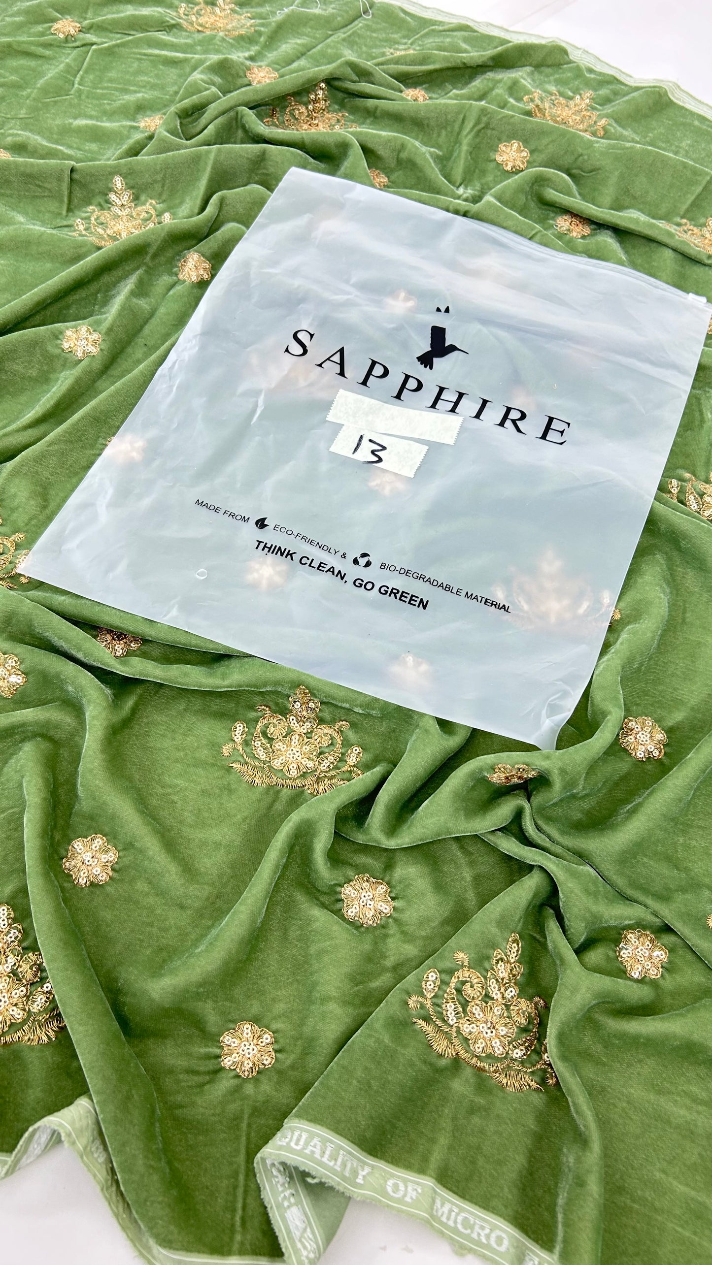 SAPPHIRE VELVET FRONT ONLY