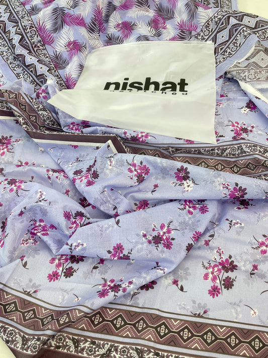 NISHAT LAWN 2 PC SHIRT DUPATTA
