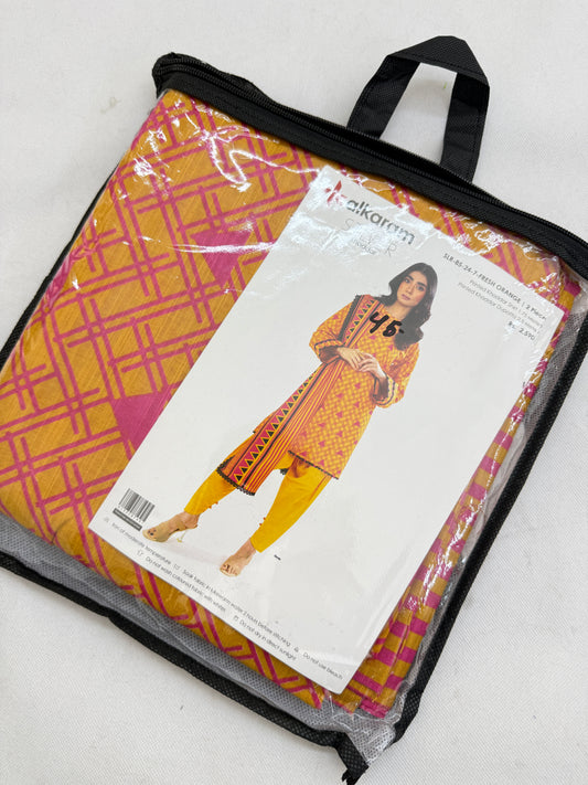 ALKARAM KHADDAR 2 PC SHIRT DUPATTA