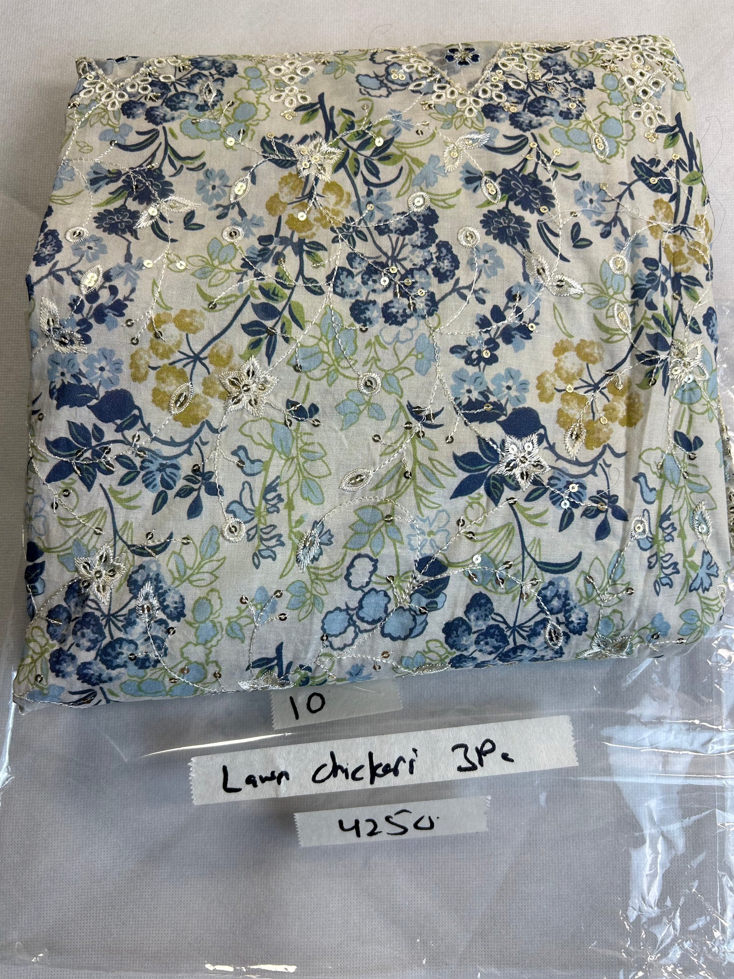 CHIKANKARI LAWN 3PC