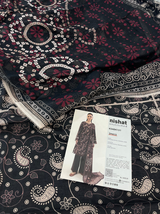 NISHAT 2 PC SHIRT DUPATTA