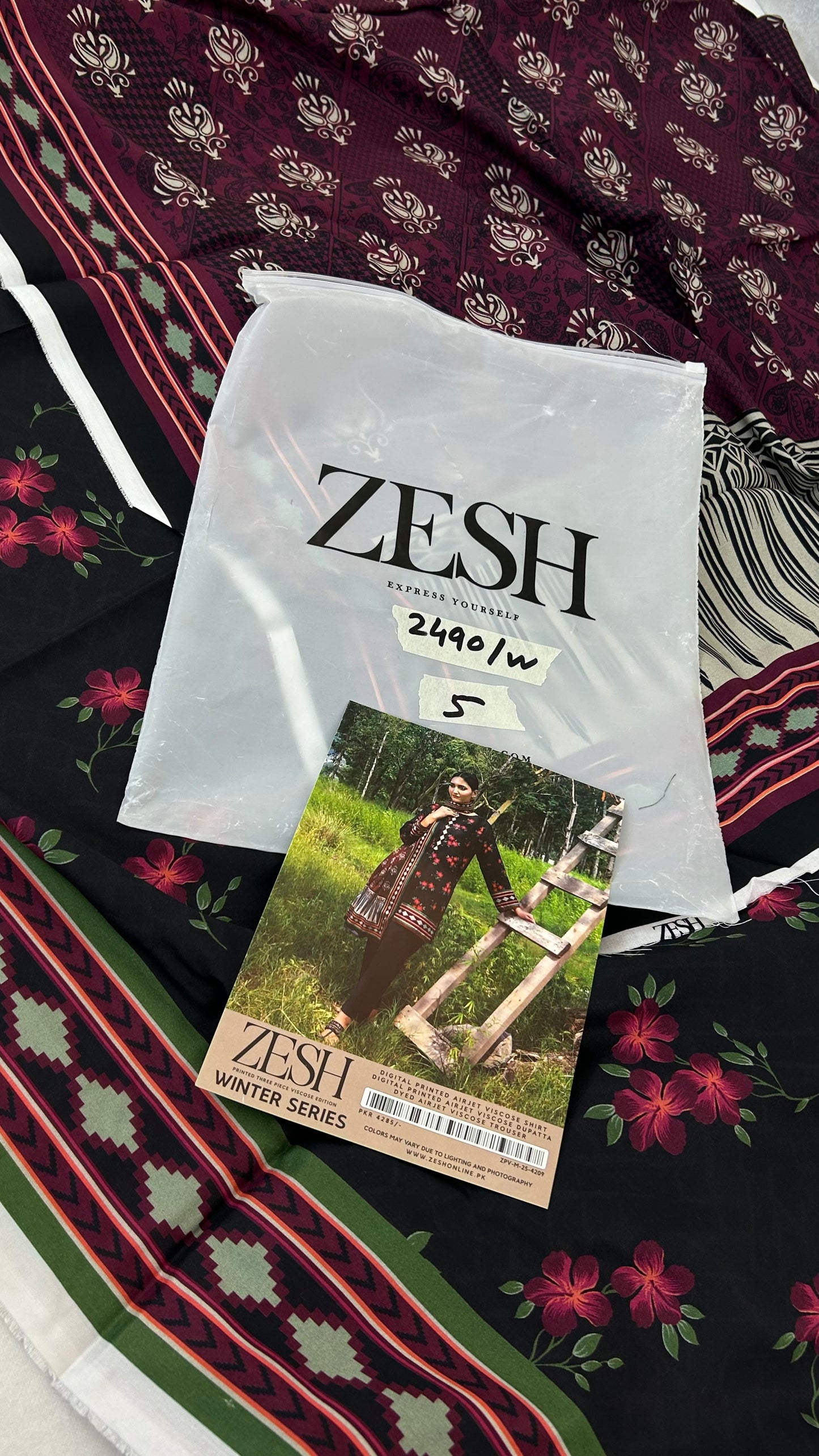 ZESH LINEN WINTER 3 PC