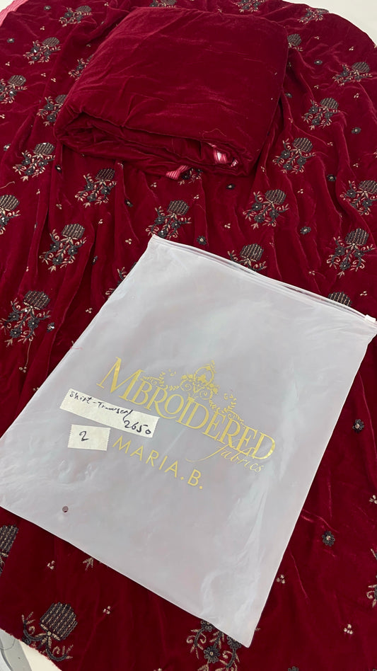 VELVET 2PC SHIRT TROUSER