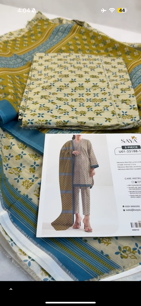 SAYA LAWN 3PC
