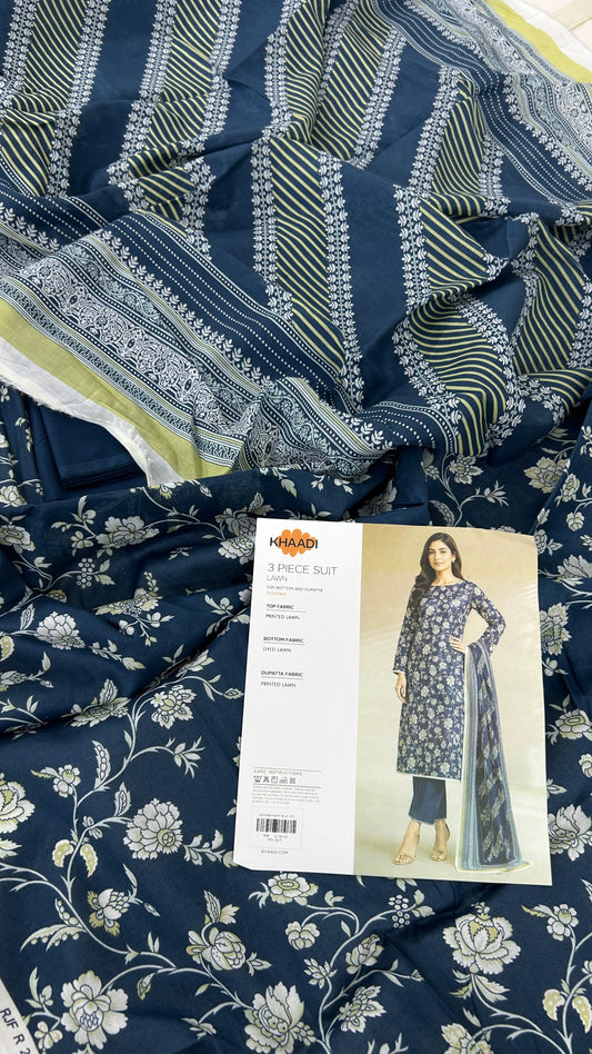 KHAADI LAWN 3 PC