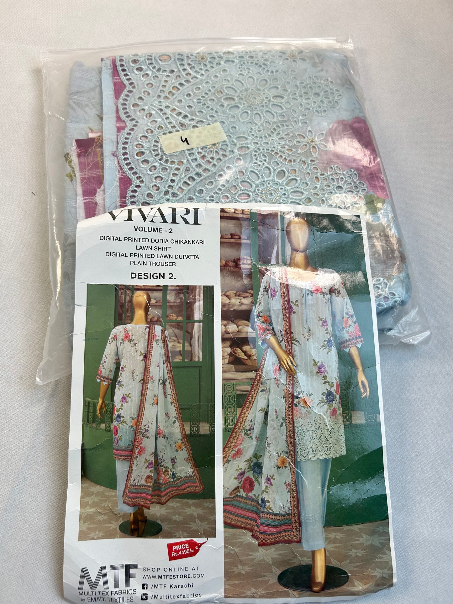 Chickankari lawn 3 pc