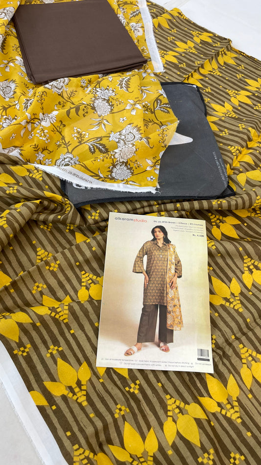 ALKARAM LAWN 3 PC