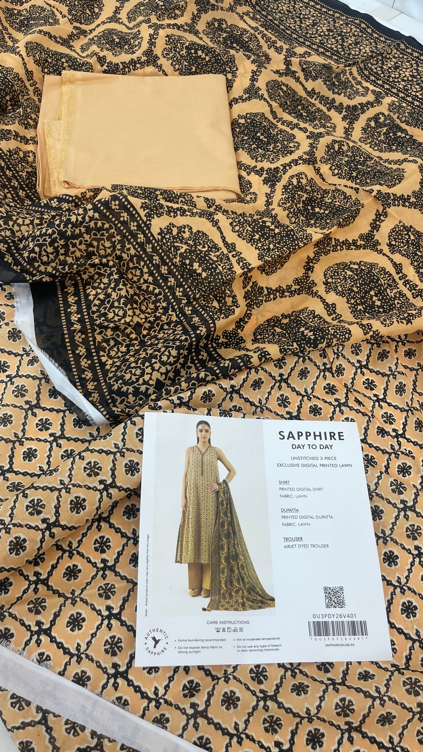 SAPPHIRE LAWN 3 PC