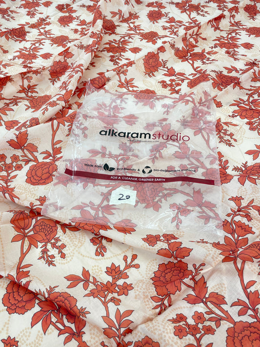 ALKARAM LAWN SHIRT TROUSER 2 PC