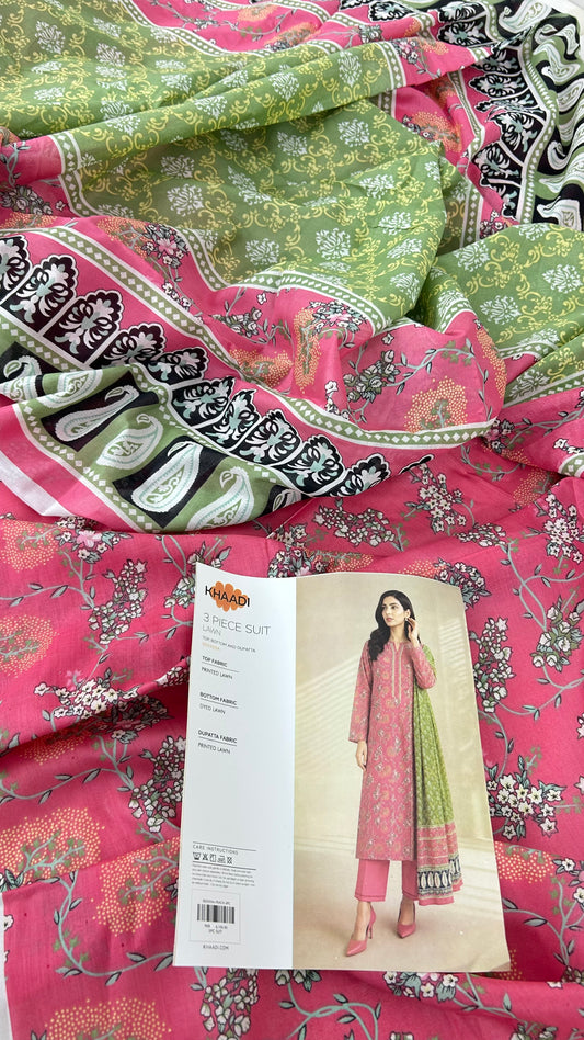KHAADI LAWN 3 PC
