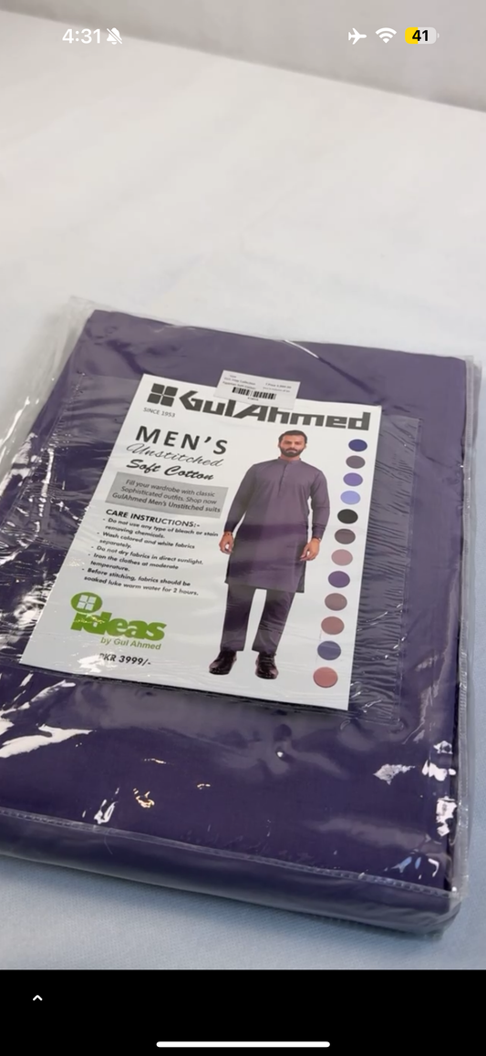 GUL AHMED GENTS SOFT COTTON