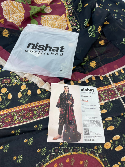 NISHAT 2 PC SHIRT DUPATTA
