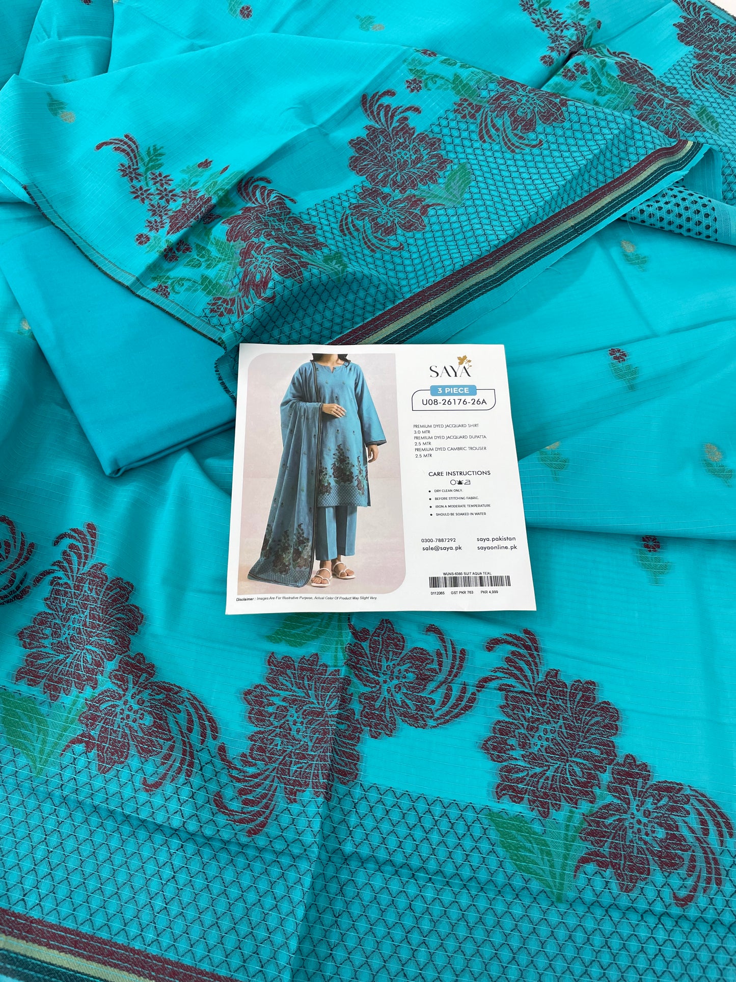 SAYA LAWN JACQUARD 3 PC
