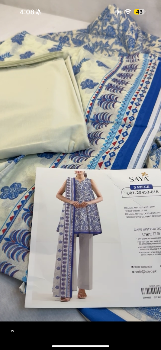 SAYA LAWN 3PC