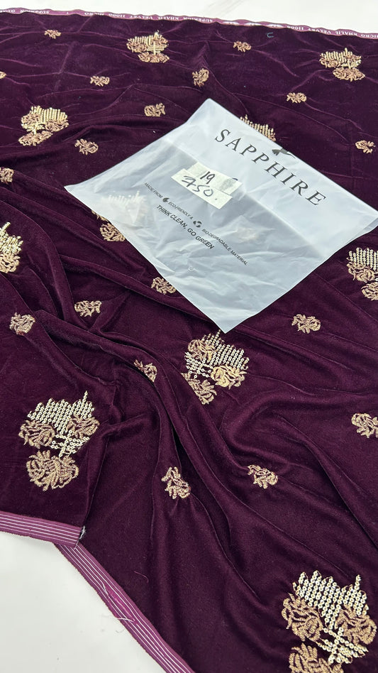 SAPPHIRE VELVET FRONT ONLY