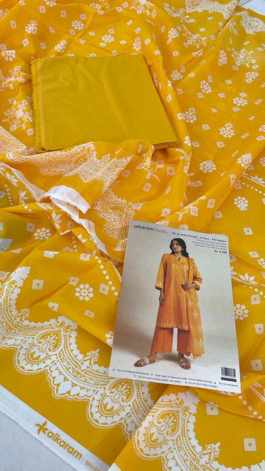 ALKARAM LAWN 3 PC