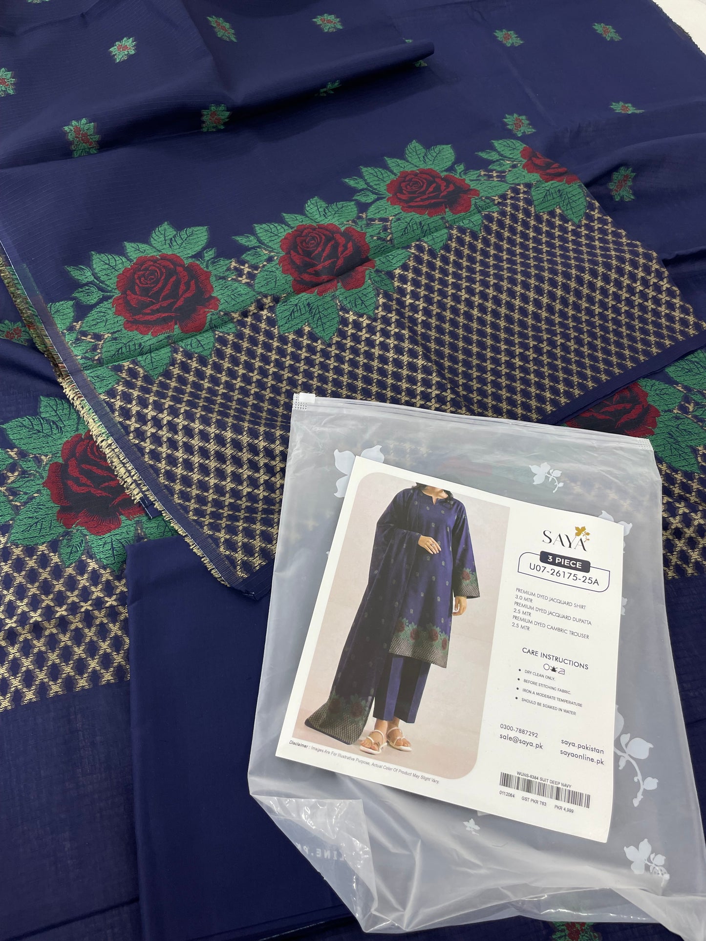 SAYA LAWN JACQUARD 3 PC