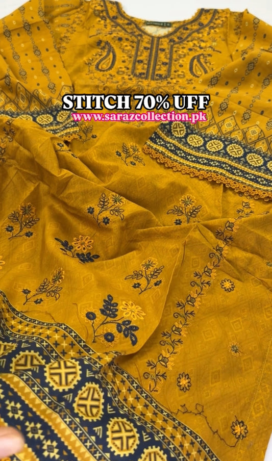 BIN SAEED EMBROIDERED STITCH 3PC