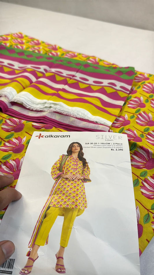ALKARAM LAWN 2 PC