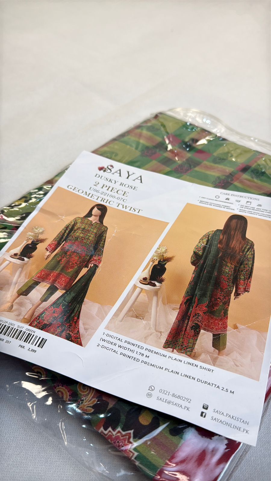 SAYA LINEN 2 PC