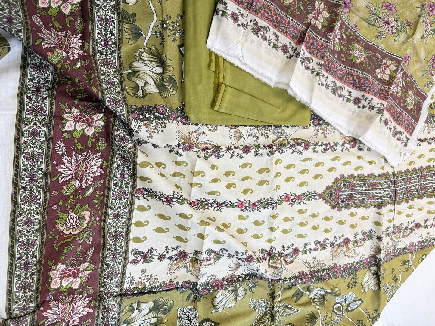 ETHNIC LAWN 3 PC