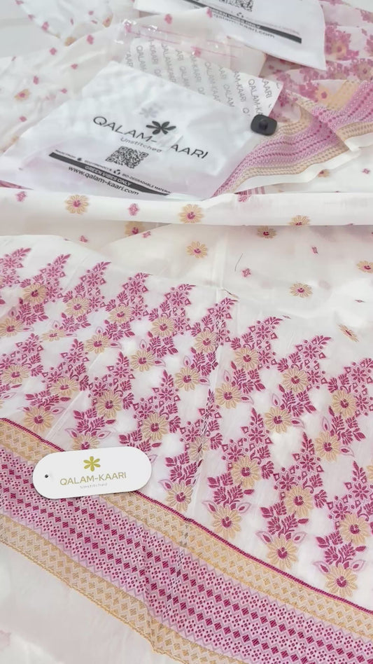 QALAM-KAARI JACQUARD 2 PC SHIRT DUPATTA