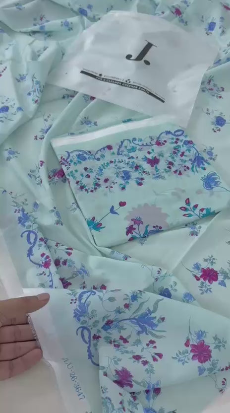 J. 2 PC LAWN SHIRT DUPATTA