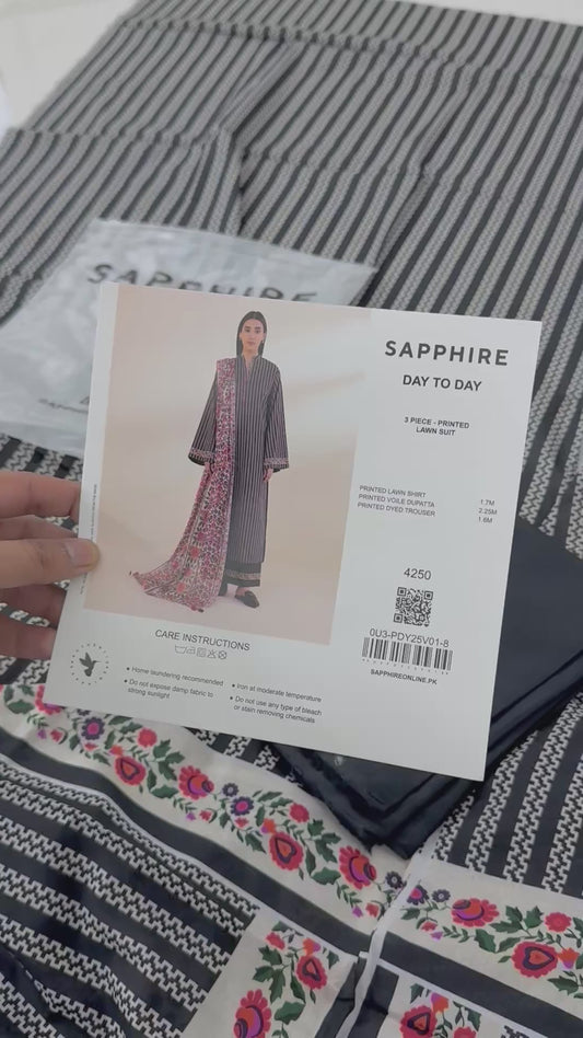 SAPPHIRE LAWN  3PC