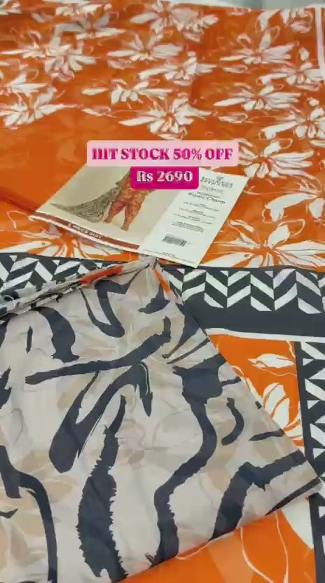 BONANZA LAWN 3 PC WITH PRINTED TROUSER