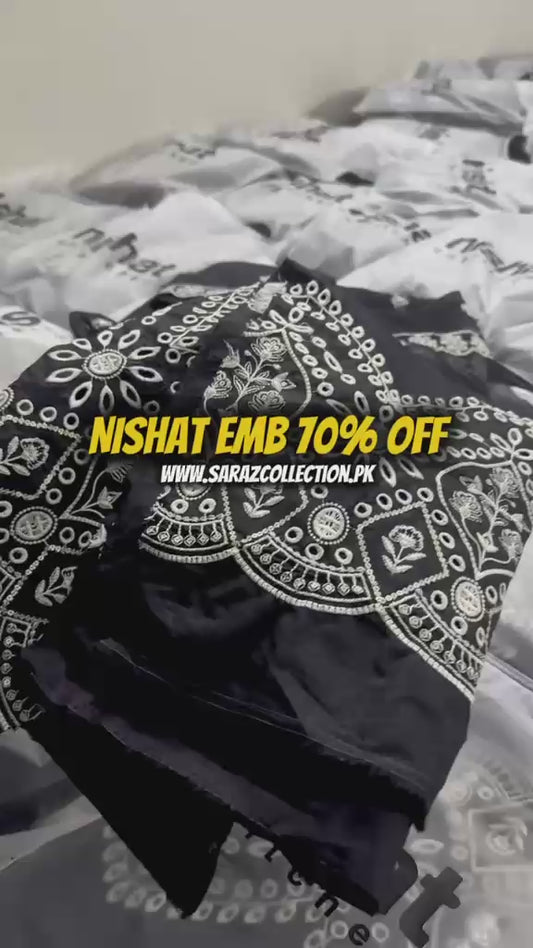 NISHAT EMB 2 PC SHIRT EMB DUPATTA