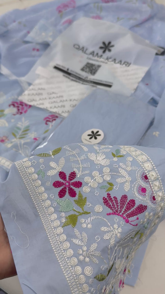 QALAM-KAARI EMB LAWN SHIRT DUPATTA 2 PC