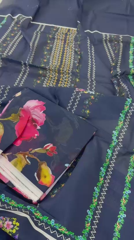 COCO ZARASHAHJAHAN 2 PC LAWN SHIRT DUPATTA