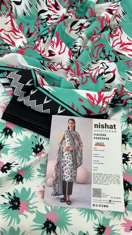 NISHAT VISCOSE 3 PC