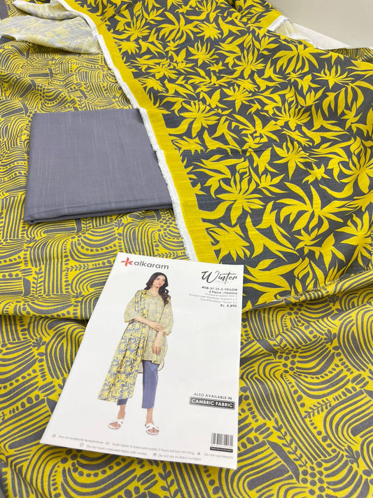 ALKARAM KHADDAR 3 PC