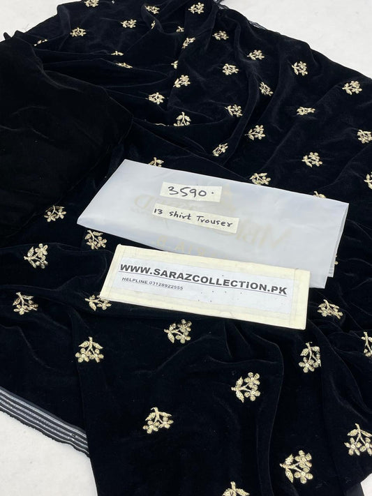 MARIA B EMB VELVET 2 PC