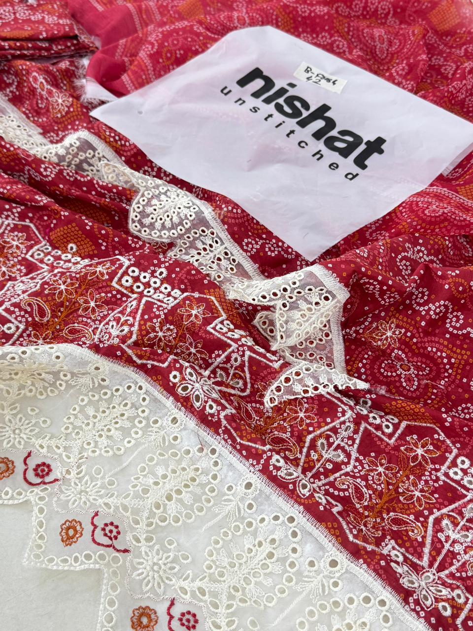 NISHAT EMB 2 PC SHIRT DUPATTA