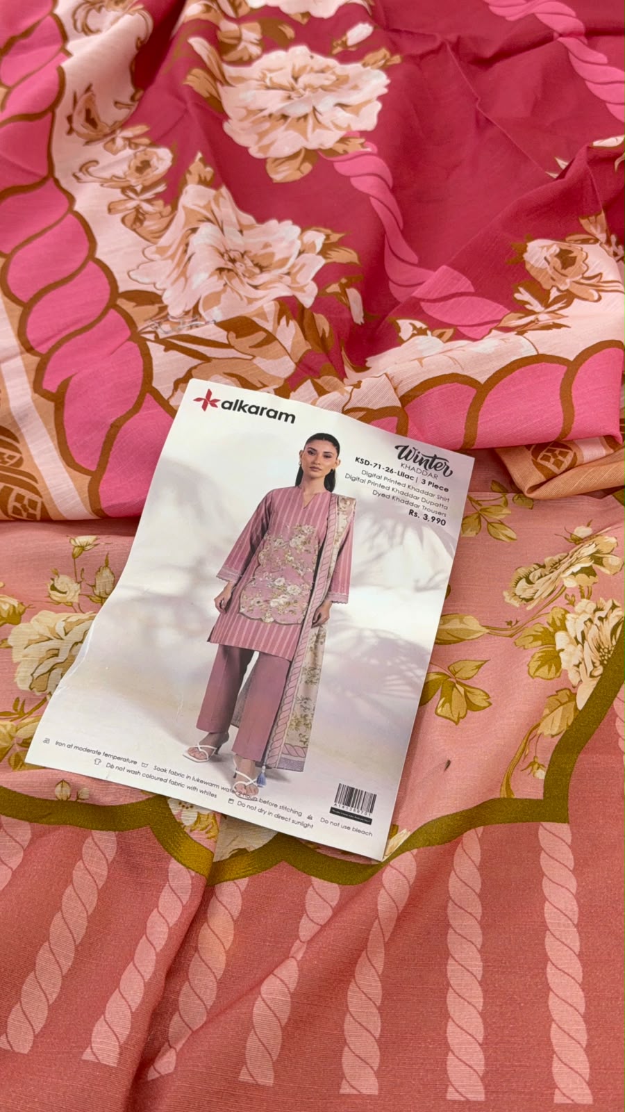 ALKARAM KHADDAR 3 PC