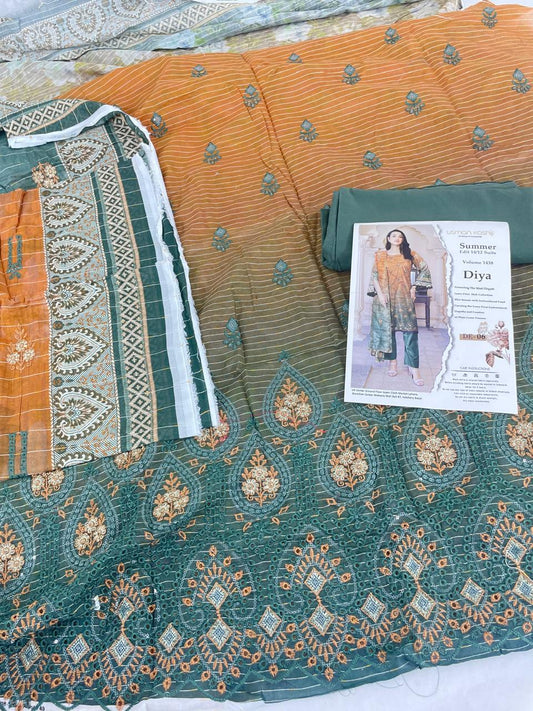 GRAND-LAWN EMB 3 PC WITH LAWN EMB DUPATTA