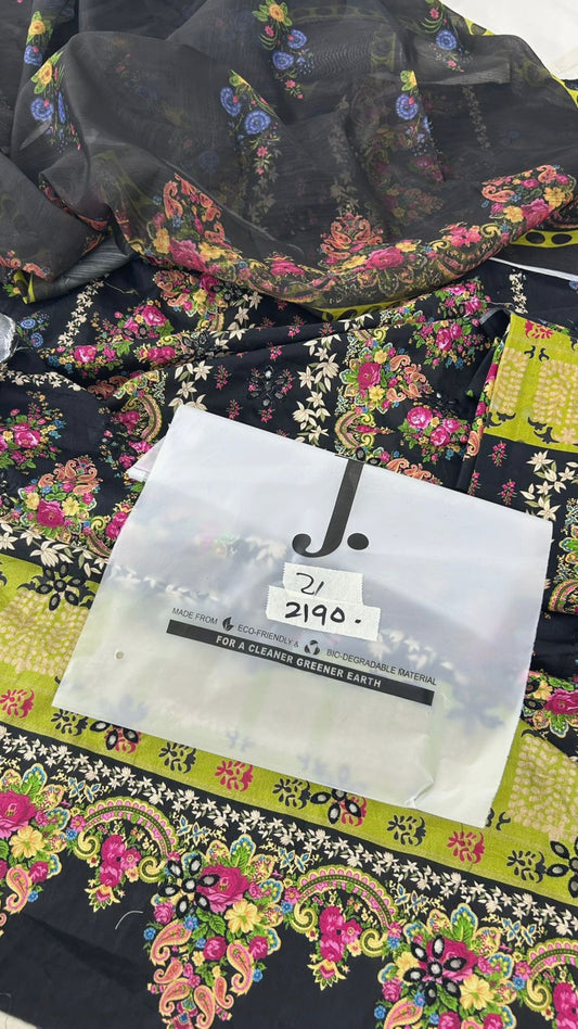 J. EMB 2 PC SHIRT DUPATTA