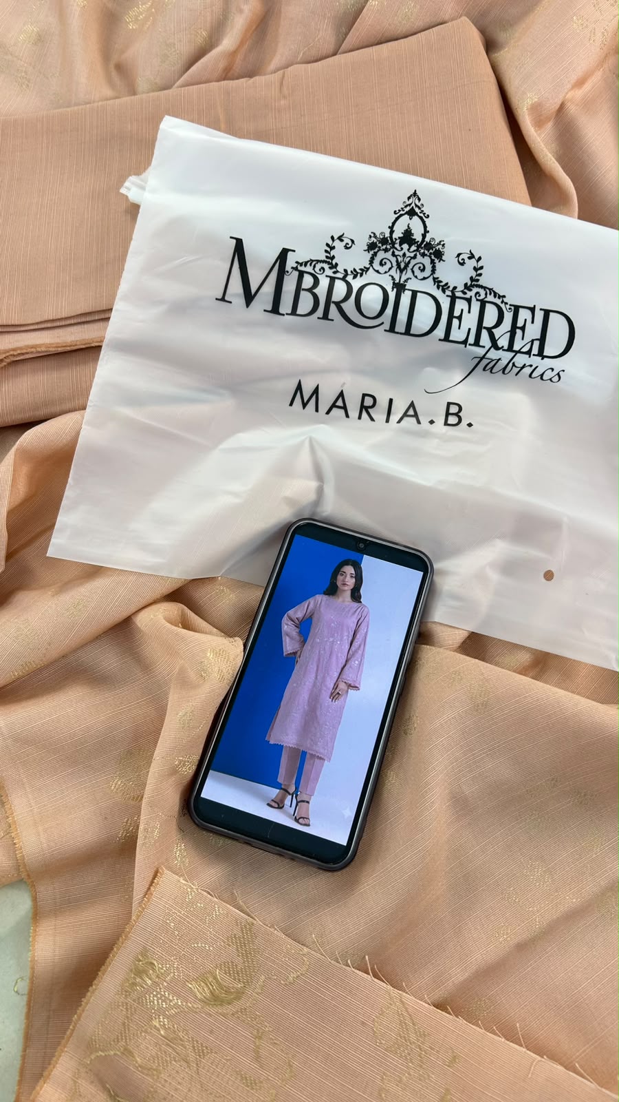 MARIA B KHADDAR JACQUARD 2 PC SHIRT TROUSER