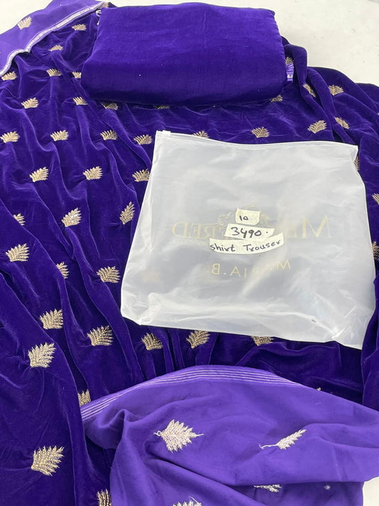 MARIA B EMB VELVET 2 PC