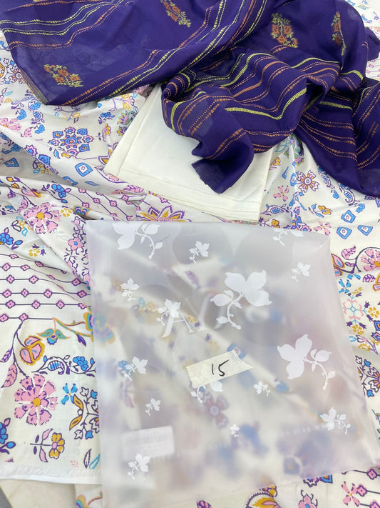 SAYA LAWN PRINTED 3 PC