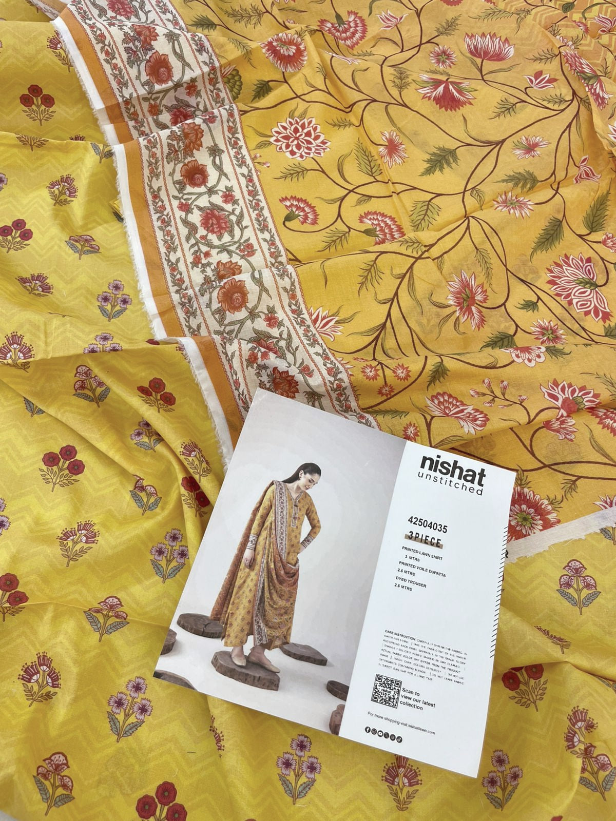 NISHAT LAWN 3 PC