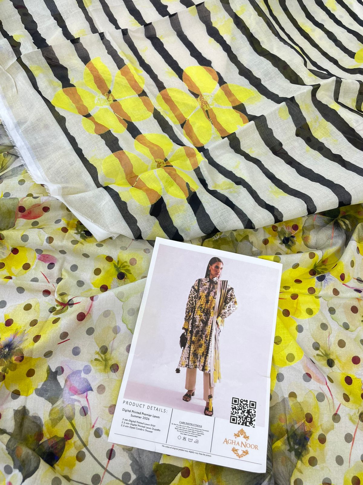 AGHA NOOR LAWN 3PC