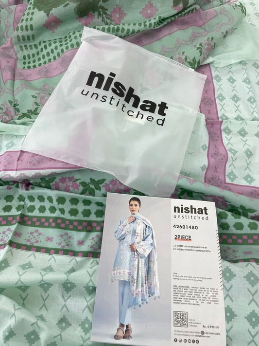 NISHAT 2 PC SHIRT DUPATTA